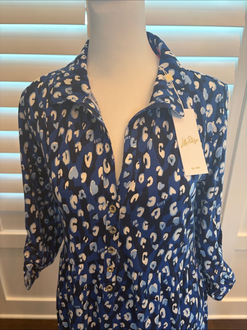 Lilly Pulitzer Saralyn Dress -Blue - Picture 2 of 6